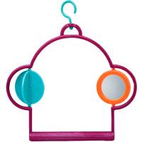 Игрушка д/птиц Качели с зеркалом и вертушкой 15*15см АВ105/Вестерн