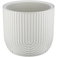 Кашпо РАМОНА D280 7,8л белый ротанг с вставкой М3263 /1шт/М-пласт