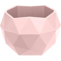 Кашпо Топаз 0,17л бежево-розовый с вставкой КШ-1374 /20шт/ПП 