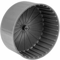 Игрушка д/грыз Колесо D140 Литое пластик полузакрытое на барашке серый