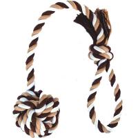 Игрушка с Аппорт Канат веревочный с мячом д/крупных пород/C2281/ЗР