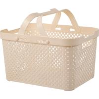 Корзина д/хранения Plast Team STOCKHOLM 15л с ручками молочный туман РТ5003 /5шт/ПТ