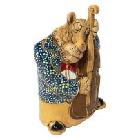 Кашпо Тигр музыкант (с контрабасом) 1,1л 118-149