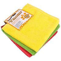 Салфетка д/уборки 30*30см (3шт) микрофибра 310239/5шт/Рыжий Кот