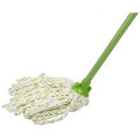 Швабра д/пола насадка микрофибра ручка металл. 120см 310363/24шт/Рыжий Кот