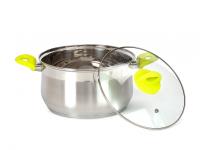 Кастрюля с крышкой GLORY 6л