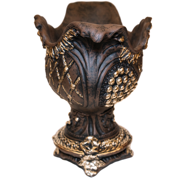 Фигура Ваза Бусинка бронза пластик 28*34*21см ПИ-126