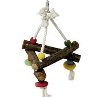 Игрушка для птиц Треугольник деревянный Игрушка для птиц Треугольник деревянный