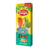 Лакомство д/птиц Палочки Хэппи Джангл мед и яйцо 3шт*90гр/22шт/J206