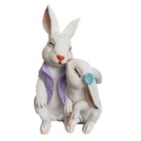 Фигура Зайки целуются (белый) L15W12,5H25 718510/F863