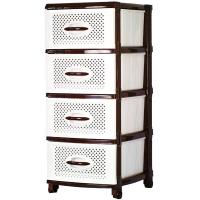 Комод 4 секции шоколадно-белый 16005 /1шт/Арз