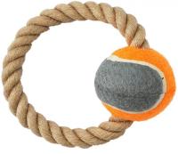 Игрушка для собак Грейфер кольцо с мячом 16см ГР898