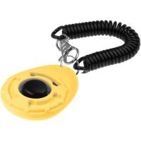 Кликер ZooOne на браслете с карабином желтый 1019-10/Пет Лайн