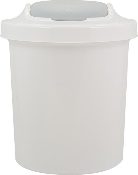 Контейнер д/мусора Vogue 12л белый SV4044 /8шт/ПР