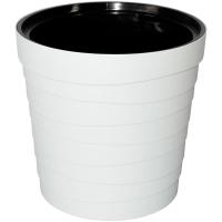 Кашпо Дюна 11л белый с вставкой 02097 /5шт/Милих
