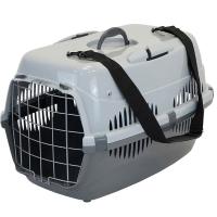 Переноска Спутник №3 ZooM с металлической дверцей сер-сер до 15кг 58*41*36см/4293/Дарэлл