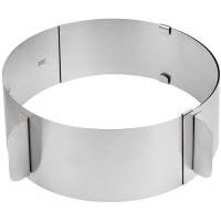 Форма д/выпечки кулинарное кольцо 16*30см раздвижная TORTA 108344 /12шт/ Mallony