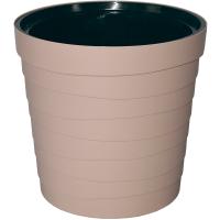 Кашпо Дюна 11л темно-бежевый с вставкой 02097 /5шт/Милих