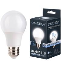 Лампа светодиодная Груша LED А60-15-E27-4000 нейтральный свет 109311 /100шт/ Energy