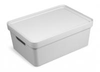 Ящик(коробка) д/хранения Фортуна 38*28*15см светло-серый С746ССЕР /6шт/Мартика