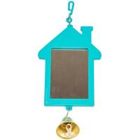 Игрушка д/птиц Zoo-M Зеркало Избушка с колокольчиком блистер бирюза/5007/Дарэлл Игрушка д/птиц Zoo-M Зеркало Избушка с колокольчиком блистер бирюза/5007/Дарэлл