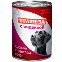 Собаки Трапеза Индейка кусочки в светлом соусе 415г*12шт ж/б/3202 ЧЗ Собаки Трапеза Индейка кусочки в светлом соусе 415г*12шт ж/б/3202 ЧЗ