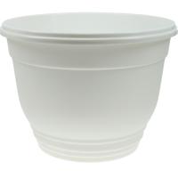 Кашпо Цегла 1л белый с под. 001223 /30шт/