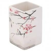 Стакан д/ванной Сакура керамика 006518/4шт/Рыжий Кот