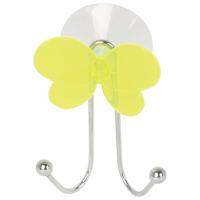 Крючок д/ванной двойной Бабочка на присоске металл 311462 /12/48шт/Рыжий Кот