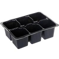Кассета д/рассады на 6 ячеек 25*17см стандарт/100шт/РС