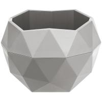 Кашпо Топаз 0,45л серый жемчуг КШ-9641
