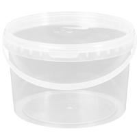 Ведро 2л с крышкой прозрач /44шт/ АУ