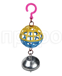 Шарик для попугаев с колокольчиком  Шарик для попугаев с колокольчиком