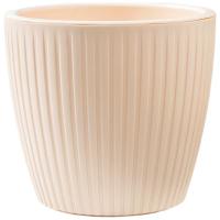 Кашпо Эви VipSet 1,5л кремовый с вставкой /15шт/ЭД