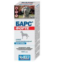 Спрей против блох и клещей Барс Форте для собак 100 мл