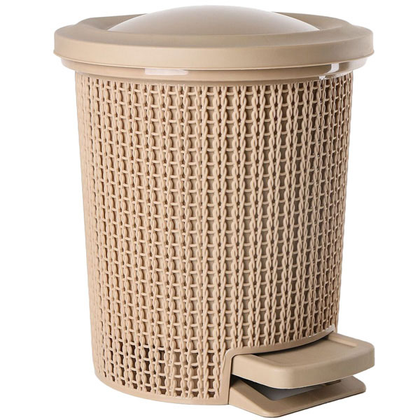 Контейнер д/мусора Soul 6л с педал. айвори SV4064 /2шт/ПР