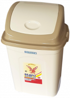 Ведро 12л д/мусора слоновая кость-капучино 02031 /20шт/Арз