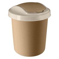 Контейнер д/мусора Vogue 12л кофейный SV4044/8шт/ПР