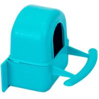 Кормушка д/птиц меж прутиков 50мл малая закрытая бирюз/5068/Дарэлл