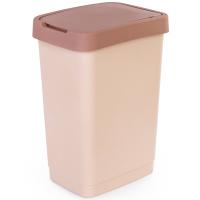 Контейнер д/мусора 25л бежевый М8972 /3шт/ Альтерн