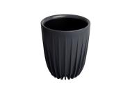Кашпо Сигма 3,3л антрацит с вставкой 17*20,5см СИ17-12 /9шт/ЛГ