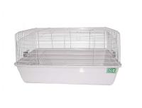 Клетка д/круп.грыз (кролик) N1 ДКкR1 с кормушкой для сена 60*36*32см белый/4шт/Евро