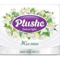 Туалетная бумага 3 слоя "Plushe Deluxe Light" 4рулона*15м Жасмин Арома/12шт/3014/2472