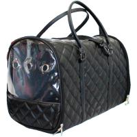 Сумка-переноска д/животн.с вентиляц. отверстием 28x47x30см иск.кожа черная/Сп032ч/Евро
