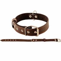 Ошейник кожа 35мм 1сл Стандарт 54-66см коричневый/010035кор/Дарэлл Ошейник кожа 35мм 1сл Стандарт 54-66см коричневый/010035кор/Дарэлл