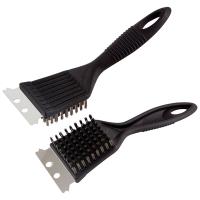 Щётка абразивная д/очистки барбекю 20см сталь ручка пластик  ZDV-4 999644 /120шт/ Ecos