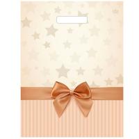 Пакет 31*40 Звезды в подарок 1ШТ с выруб. ручкой ПЭ /ВУР47837