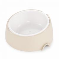 Миска-лего пластик ALTA 0,3л с наклоном бежевый/14шт/М8903