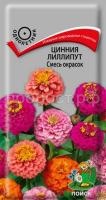 Цинния лиллипут Смесь окрасок