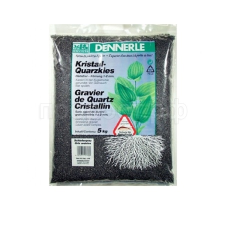 Грунты Dennerle Crystal Quartz черный 1-2мм 5кг/1755